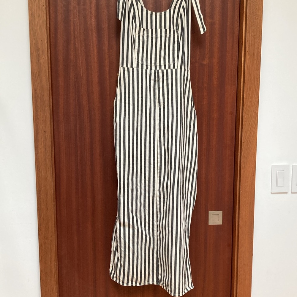 Anna Sui bib dress with side slits